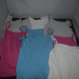 Wonder Nation set of 8 spaghetti strapped tank tops size 4T-5T